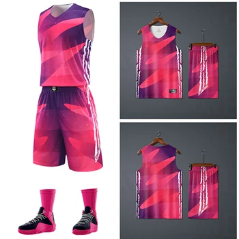 2023 Erkek Çocuk Çocuk Takım Basketbol Formaları Kitleri Setleri Üniforma Gömlek Şort Takım Elbise Spor Oyunu Giyim Giyen Özel Baskı