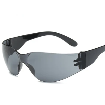 Yeni Bisiklet Güneş Gözlüğü Açık Spor Bisiklet Gözlük Cam Gözlük Unisex Gözlük Çerçevesiz Spor UV400 Sürme Gafas De Sol