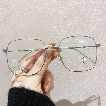 Moda göz koruması taşınabilir dayanıklı bilgisayar gözlükleri büyük boy gözlük Ultra hafif çerçeve Anti-mavi ışık gözlük