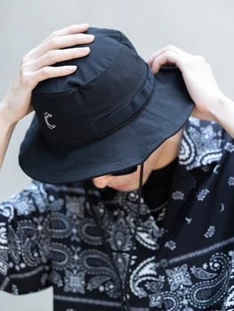 Catsstac 21ss balıkçı şapkası kova şapka su geçirmez yansıtıcı logo techwear aksesuarları warcore streetwear