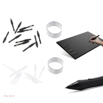 10 Adet Tablet Standart Kalem İpuçları Hazretleri Huion cetvel kalemi Grafik çizim tableti