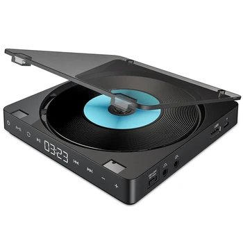 Kompakt Spor Taşınabilir CD Çalar Dokunmatik Düğme Şarj Edilebilir Disk Oynatıcı Çoğaltıcı CD Çift Kulaklık CD Walkman