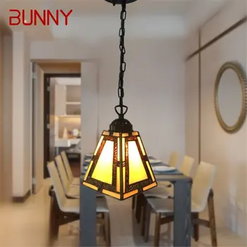 Tavşan Retro kolye ışık Modern LED yaratıcı lamba armatürleri dekoratif ev oturma yemek odası için
