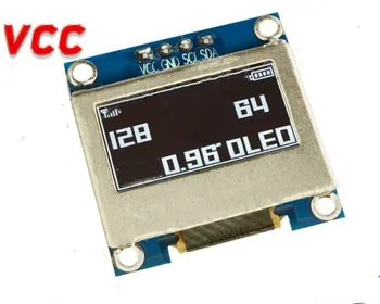 IPS 0.96 inç 4PIN Beyaz/Mavi/Sarı Mavi OLED Ekran Modülü ile Koruyucu Kılıf SSD1306 Sürücü IC 128 * 64 IIC Arayüzü