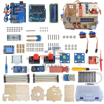 Akıllı Ev Elektronik Öğrenme Kiti Uzaktan Kumanda Ev DIY Kiti artı Kurulu Komple Malzemeler Serisi Sensörü Arduino için