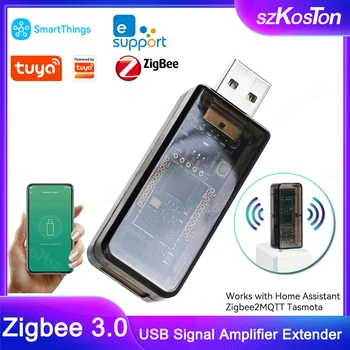 Tuya ZigBee 3.0 USB sinyal amplifikatörü Genişletici Sinyal Tekrarlayıcı eWeLink Ev Asistanı ZigBee2MQTT Toyota SmartThings