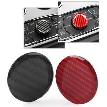 Siyah / Kırmızı Araba Merkezi Konsol Düğmesi düğme kapağı Trim Dekorasyon Jeep Grand Cherokee 2011-2022 İçin