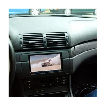 2Din Ses Paneli Modifikasyonu Paneli DVD navigasyon Paneli Çerçeve Araba Fascias Stereo Radyo Paneli 98-05 3 Serisi E46