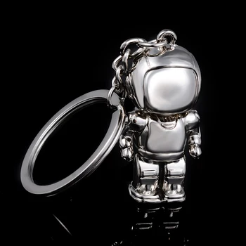 3D Uzay Robot Anahtarlık Halka Tutucu Charm Kişilik Metal llaveros hombre Keyfobs Araba Porte Clef Yaratıcı Takı Hediye J005