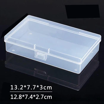 Şeffaf Plastik Kutu Depolama Koleksiyonları Ürün ambalaj kutusu Soyunma Durumda Mini Kasa Boyutu 13.2 * 7.7 * 3cm