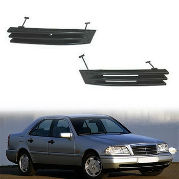 1 Çift Araba Ön Tampon Çeki Kancası Kapağı Çekme Deliği Kapağı Römork Trim Kapağı Mercedes Benz C Sınıfı İçin W202 1993-1997