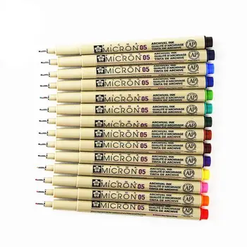 LOLEDE Sakura Gözenekli Noktası Kalemler Su Geçirmez Renkler 0.45 Mm Fineliner Mikron Kalem Tasarım Kroki Çizim Sanat İşaretleyiciler Okul Malzemeleri