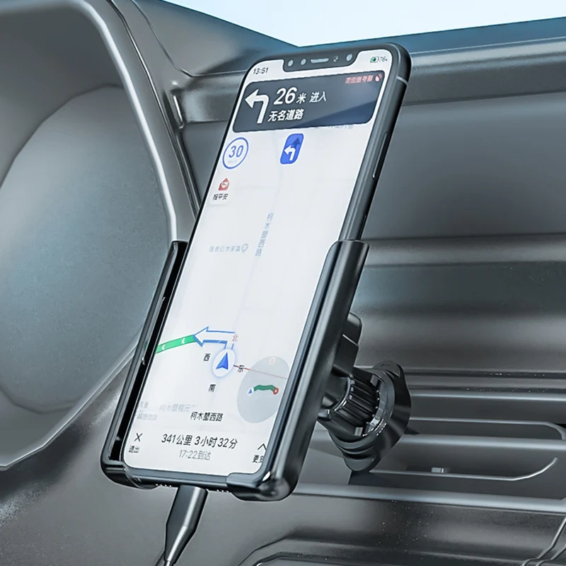 Araba telefon tutucu için 360 Rotasyon Standı cep telefonu Evrensel Yerçekimi Otomatik telefon tutucu Araba Hava Firar sabitleme kıskacı GPS Desteği