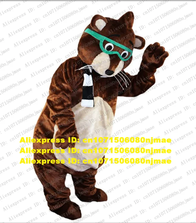 Kahverengi Susliks Gopher Cep Fare Keseli Sıçan Maskot Kostüm Yetişkin Karikatür Karakter Televizyon Tema Yıldönümü Satış zz8022