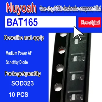 Orijinal nokta BAT165 E6327 paketi SOD-232 schottky diyot BAT165 işaretleme c Orta Güç AF Schottky Diyot 10 adet