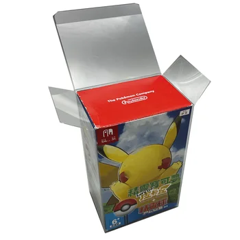 Pokémon için Koleksiyon Teşhir Kutusu: Hadi Gidelim Pikachu!/ Nintendo NS Oyun Depolama Şeffaf Kutular TEP Kabuk Temizle Toplama Çantası
