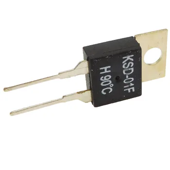 10 adet / grup KSD-01F 90 derece normalde açık TO220 paketi termostat sıcaklık kontrol anahtarı