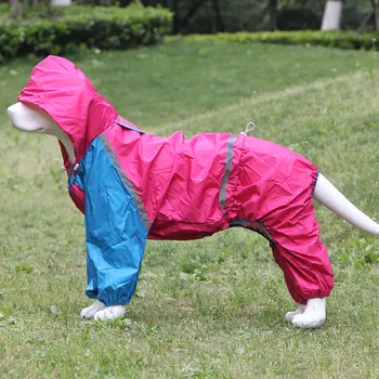 Pet Köpek Yağmurluk Su Geçirmez Giyim Tulum Kıyafet Kaniş Schnauzer Pug Fransız Bulldog Corgi Büyük Büyük Köpek Yağmur Ceket Kıyafet