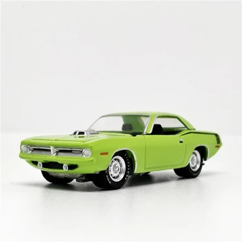 Diecast 1: 64 Ölçekli 1970 Plymouth HEMİ Cuda Alaşım Araba Modeli Koleksiyonu Hatıra Ekran Süsler Dekorasyon Araç Oyuncak