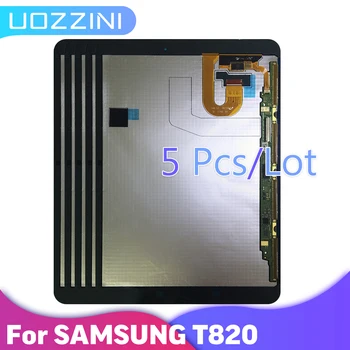 5 Adet / grup 9.7 inç Samsung GALAXY Tab Için S3 T820 T825 T827 lcd ekran dokunmatik ekran digitizer Sensörleri Montaj Paneli Test