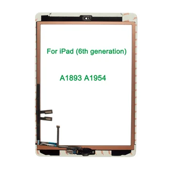 Yeni iPad 9.7 İçin (2018 Sürümü) 6 6th Gen A1893 A1954 dokunmatik ekran digitizer Cam Ev Düğmesi İle