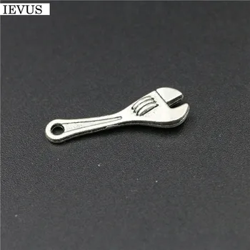 12 Adet / grup 25 * 8mm Antik Gümüş Kaplama aracı charms anahtarı kolye dıy el yapımı takı yapımı için