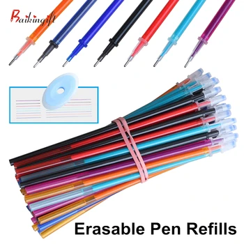 Genkky Jel Kalem Seti 0.5 mm Silinebilir Yıkanabilir Kolu Silinebilir Kalem Dolum Çubuk Mavi Siyah Mürekkep Okul Kırtasiye Ofis Yazma Aracı