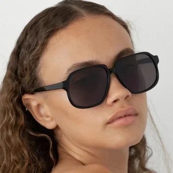 RBRARE Boy Güneş Kadınlar Vintage Kare Gözlük için Kadın / Erkek Marka Tasarımcı Retro Büyük Çerçeve Gözlük Gafas De Sol Mujer