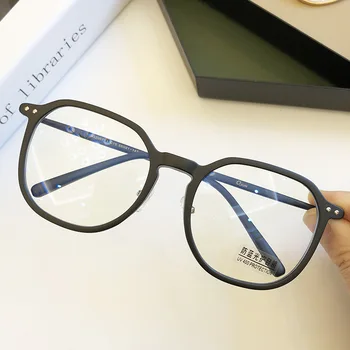 Unisex mavi ışık engelleme gözlük lüks marka tasarımcısı miyopi Nerd gözlük çerçeve erkek kadın gözlük çerçeveleri aksesuarları
