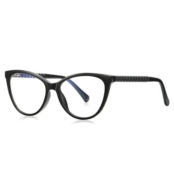 2023 Mavi ışık Engelleme Bilgisayar Gözlükleri Kadın Kedi Gözü Anti Mavi İşınları Gözlük erkek Gözlük Kadın Düz Ayna Çerçevesi Gözlük