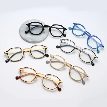 2022 Anti-mavi Gözlük Unisex Retro Metal Çerçeve Gözlük Erkekler Kadınlar Genel Gözlük Gözlük Çerçeveleri Anti mavi ışık gözlük Yeni