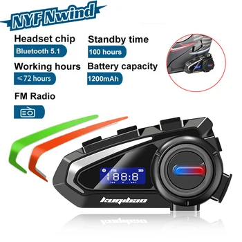 Motosiklet Kask Kulaklık Bluetooth 5.1 EDR 3 ADET Değiştirin Çerçeve kablosuz kulaklıklar Kulaklık IP67 Su Geçirmez Gürültü Azaltma FM