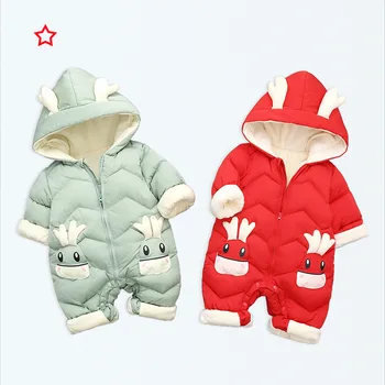 Bebek yapışık aşağı ceket, elbise kalınlaşma özel bebek yapışık pamuk dolgulu giysiler almak dışarı almak giysi kış