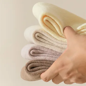 2023 Yeni Kış Kadın Çorap Kalınlaşmış Sıcak Yün Çorap Havlu Kat Çorap Orta Tüp Erkek Çorap Kış Uyku Çorap Boyutu 35-44