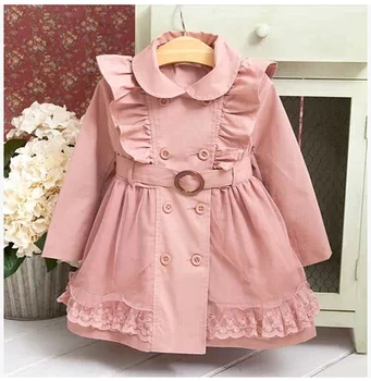 Bebek Kız Rüzgarlık 2023 Bahar Ceketler Kızlar Trençkot Yağmurluk Çocuk Giyim Ceket Kız Ceket Çocuk Giysileri
