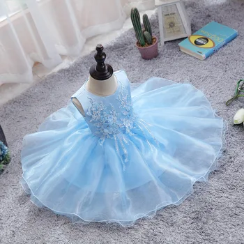 1-5 Yıl Bebek Prenses Güzel Elbise Kız Balo Yaz Kısa Kollu Çiçekler Çok Katmanlı Elbise 2021 Çocuk Kostümleri