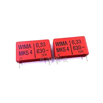 10 ADET / Weimar Kondansatör WIMA 630V 334 0.33 UF 630V 330nF MKS4 Ayak Mesafesi 27.5 mm