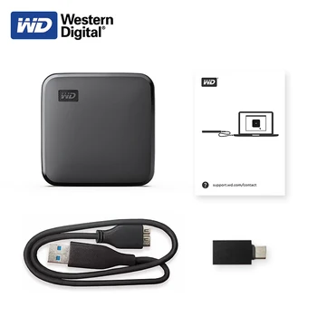 WD SSD 2TB Taşınabilir SSD USB 3.0 Kablosu Harici SSD 1TB 480GB Yüksek hızlı 400 mb/s'ye kadar Western Digital Elements SE Depolama Sürücüsü