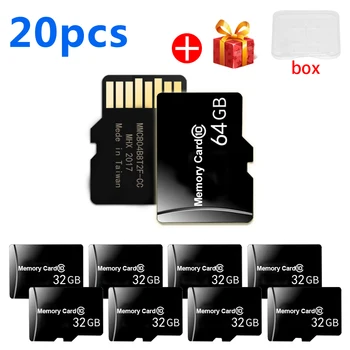 20 adet / grup Orijinal mini sd TF kart 4 GB 8 GB 16 GB 32 GB 64 GB 128 GB hafıza kartı cartao de memoria flaş usb pendrive mini sd kart