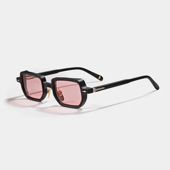 JMM marka güneş gözlüğü erkekler en kaliteli kare moda tasarımcısı asetat gözlük UV400 el yapımı kadın moda ASTATRE güneş gözlüğü