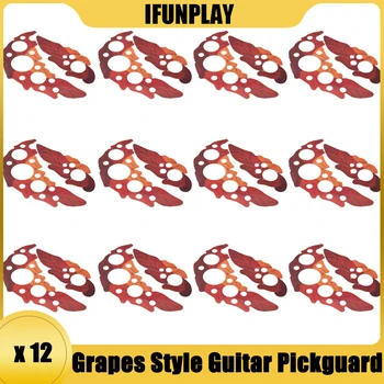 12 Takım Ahşap Gitar Pickguard Akustik Gitar Koruyucu Sticker DIY Gitar Parçaları
