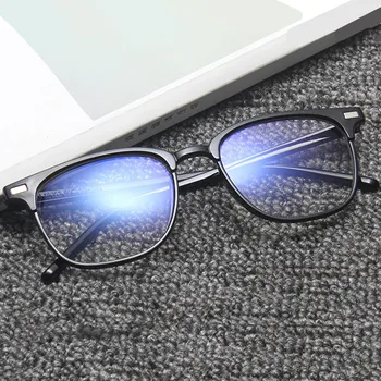 Anti mavi ışık engelleme gözlük bilgisayar okuma gözlüğü erkekler kadınlar için oyun göz koruması düz ayna gözlük