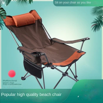 Plaj Çantası İle Taşınabilir Katlanır Sandalyeler Açık Piknik BARBEKÜ Balıkçılık kamp sandalyesi Koltuk Oxford Kumaş Hafif
