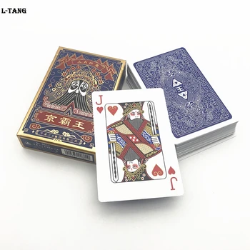 1 Güverte Poker Kartları Çin Tarzı Pekin Operası Oyun Kartları Yaratıcı Hediyeler Kurulu Oyunu L667