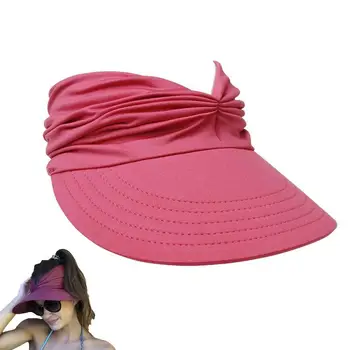 Kadın Güneşlik güneş şapkası Kadın Elastik İçi Boş silindir şapka Açık Çabuk kuruyan güneş şapkası Yaz plaj şapkası 2023 Yeni