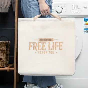 Işlemeli Seyahat giysi saklama Çantası çamaşır torbası Çamaşır Makinesi Anti Deformasyon Büyük Kalınlaşmış Örgü Çanta Ev Net Cep