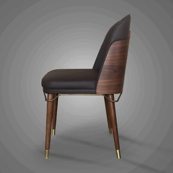 İskandinav yemek Sandalyesi masif ahşap sandalyeler Modern sandalye basit ışık lüks yemek sandalyeleri Ev mobilyaları müzakere ofis koltuğu TG