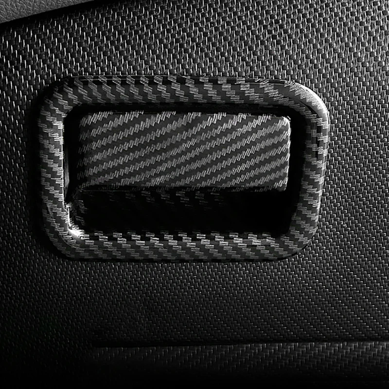 Araba Copilot Saklama havasız ortam kabini Kolu Çerçeve ayar kapağı Toyota Camry İçin XV70 2018-2023 ABS Karbon Fiber Bak İç Aksesuarları