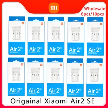 3/6/10 adet / grup Orijinal Xiao mi Air2 SE kulaklık TWS mi gerçek kablosuz bluetooth 5.0 temel hava 2 SE kulaklık dokunmatik Kontrol Kulaklık