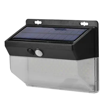 LED güneş ışıkları PIR hareket sensörü güneş enerjili su geçirmez duvar aydınlatması açık parlak güneş enerjili ışık Yard garaj bahçe